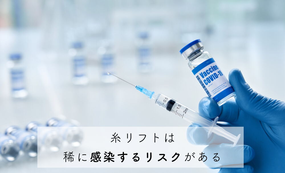 感染リスクがある…とくに溶けない糸は要注意！