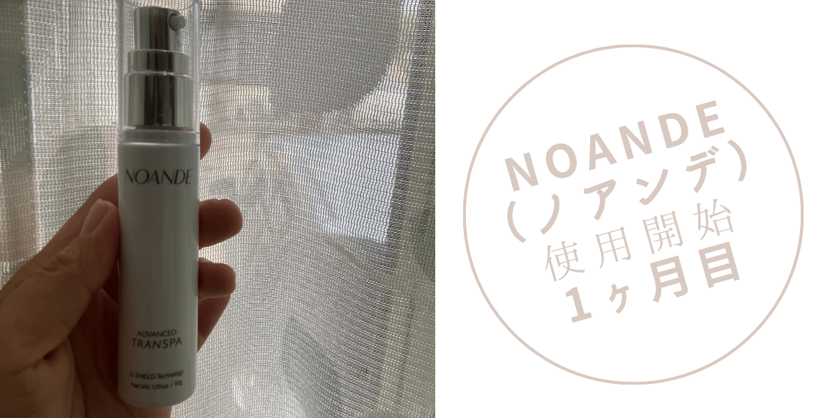 NOANDE（ノアンデ）使用1ヶ月